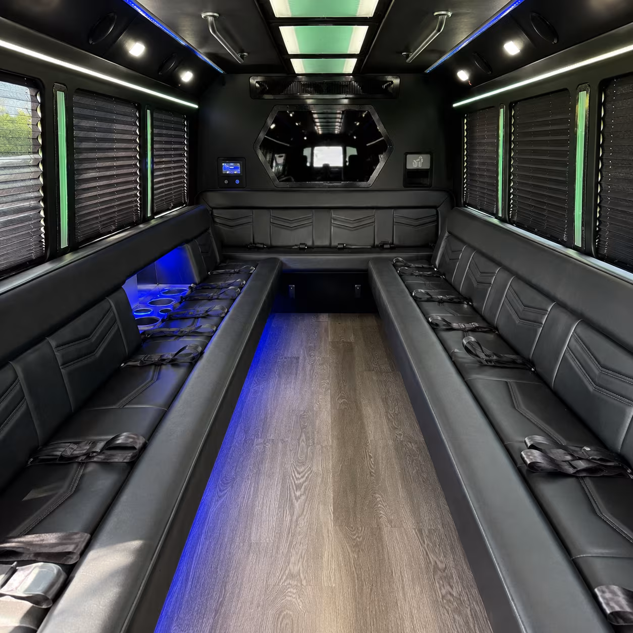 25 Passenger Party Bus Inside
