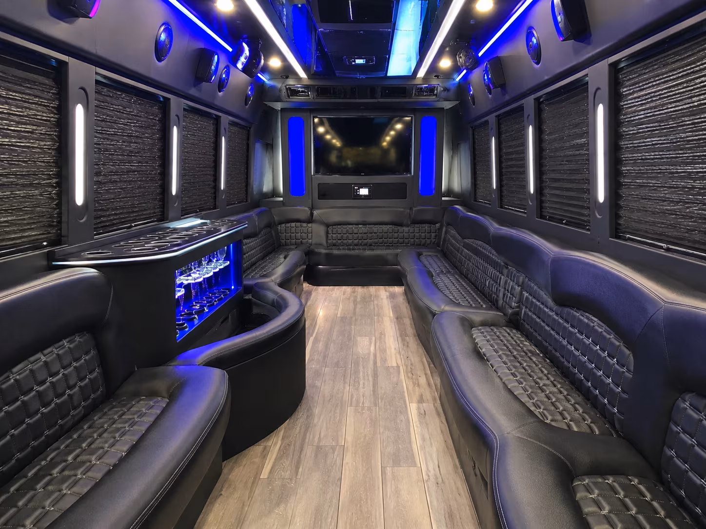 28 Passenger Party Bus Inside