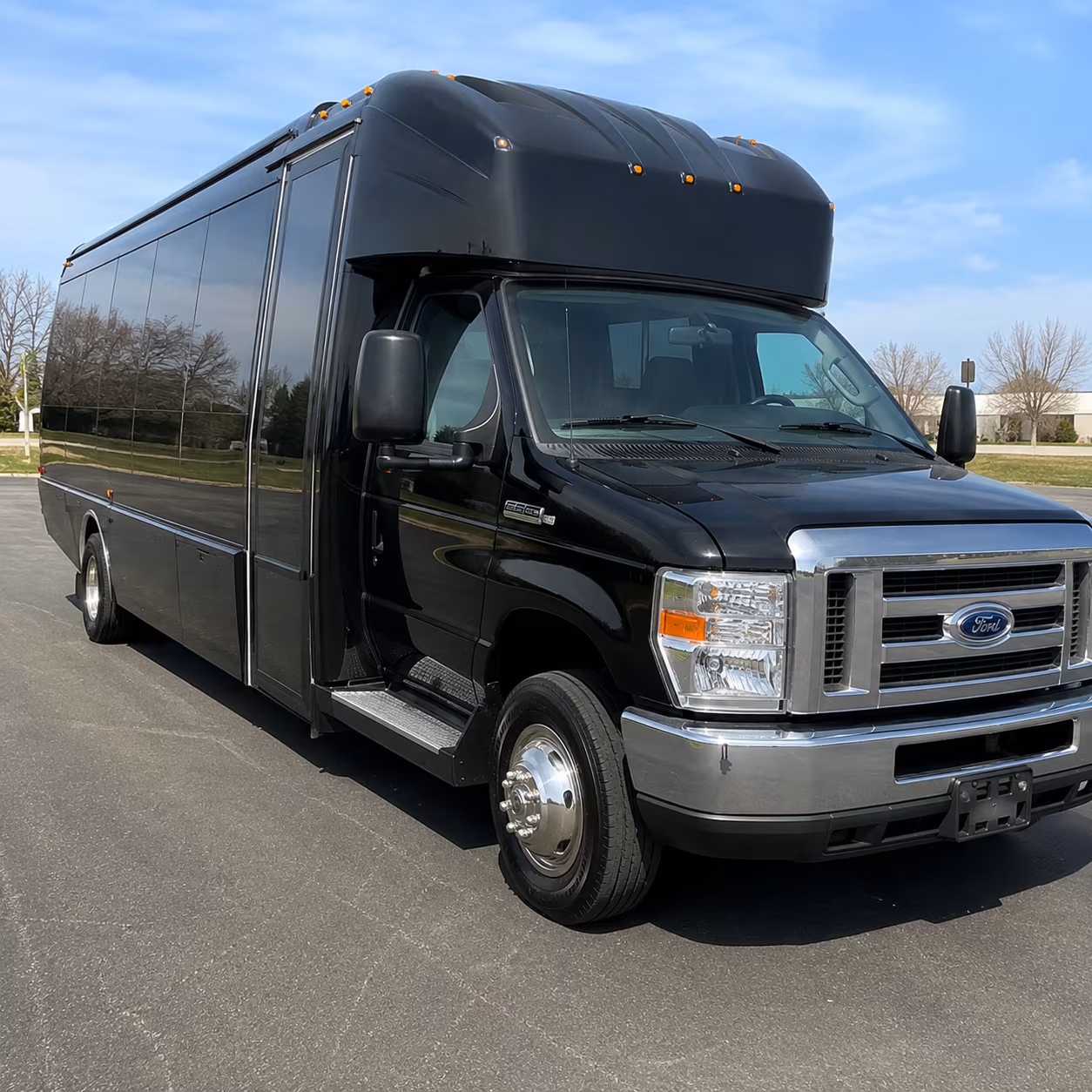 North Charleston Private Event Transportation party bus exterior