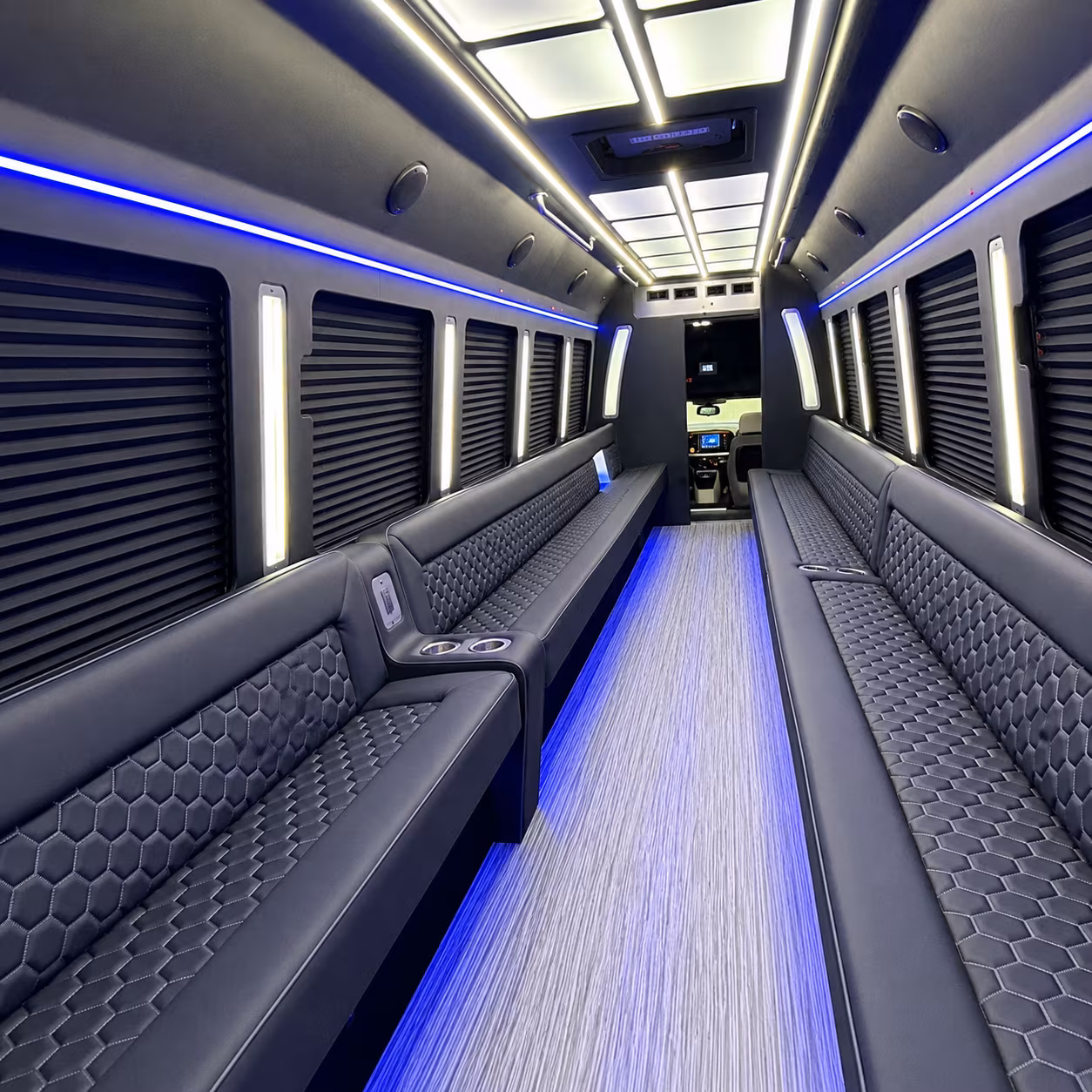 North Charleston Private Event Transportation party bus exterior