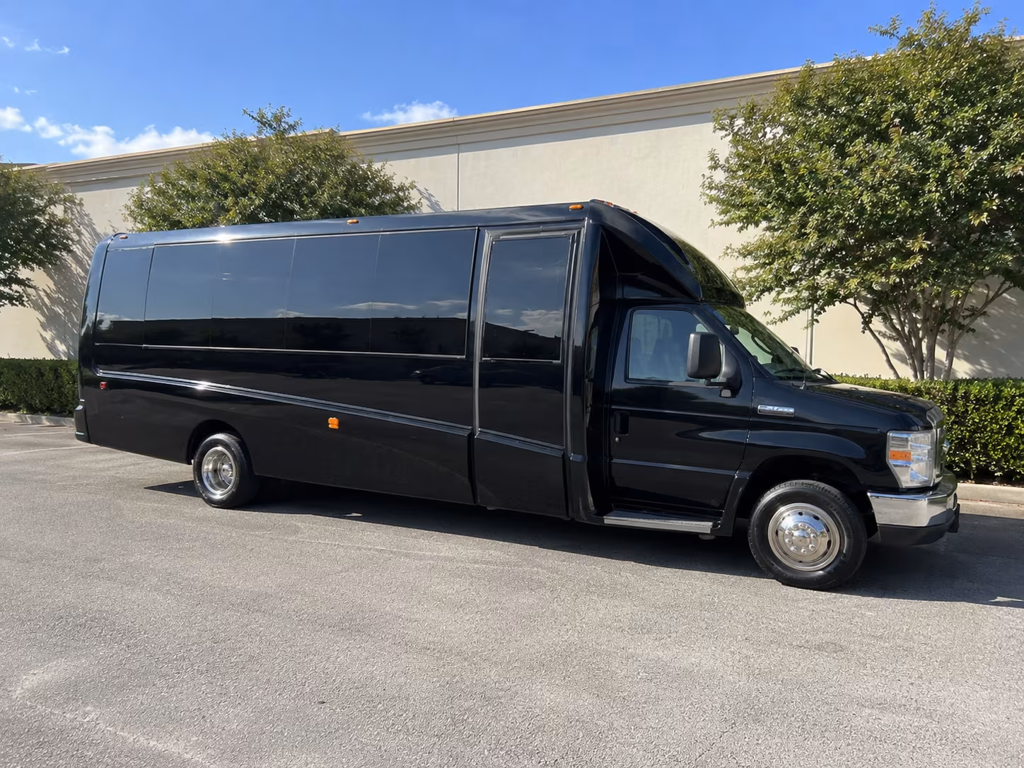 North Charleston Sporting Event Transportation party bus exterior