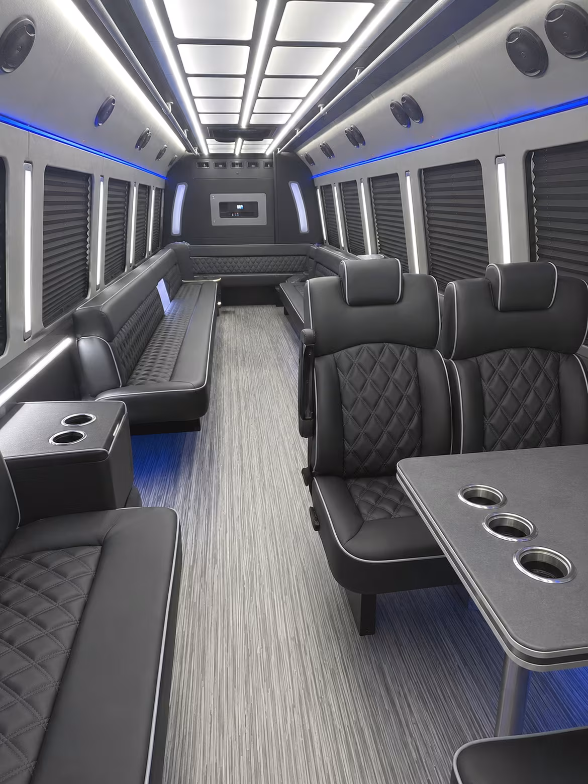 North Charleston Wedding Transportation party bus interior