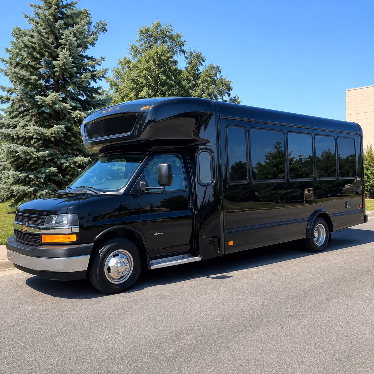 North Charleston Wedding Transportation party bus exterior