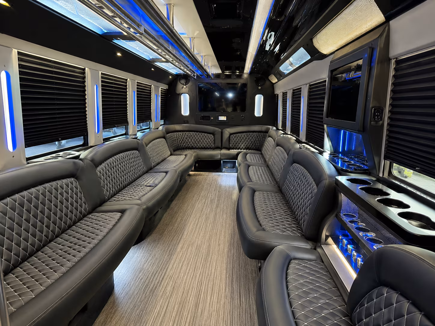 North Charleston Wedding Transportation party bus exterior