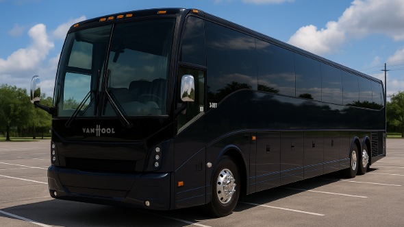 Exterior of Charter Bus Company North Charleston's 47 Passenger Charter Bus in North Charleston