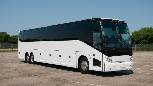 Exterior of Charter Bus Company North Charleston's 48 Passenger Charter Bus in North Charleston